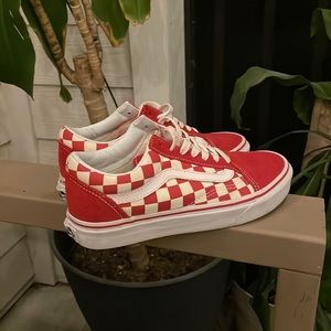 Red Checkered Vans
